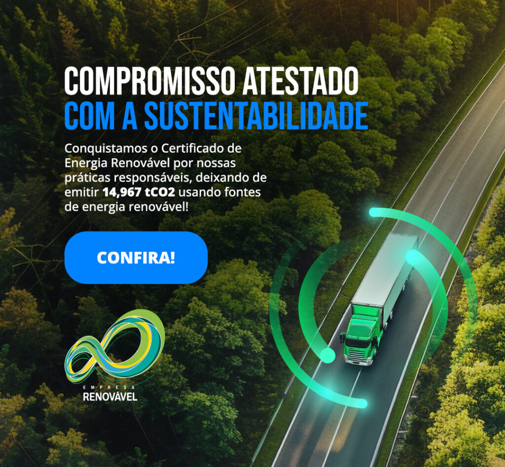 Certificado de Energia Renovável atestando as práticas sustentáveis praticadas pela Fibrasil Carrocerias
